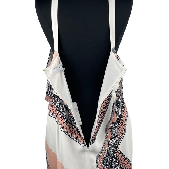 REISS HOPE BANDANA SCARF PRINT STRAPPY BACK CRISS CROSS HALTER DRESS - Picture 11 of 16